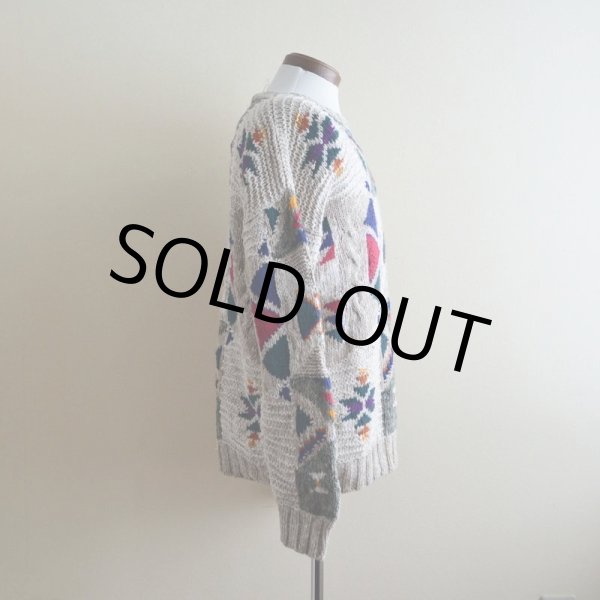 画像2: 1980s Woolrich リネン×コットンニットセーター  表記M  (2)