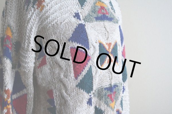 画像10: 1980s Woolrich リネン×コットンニットセーター  表記M  (10)