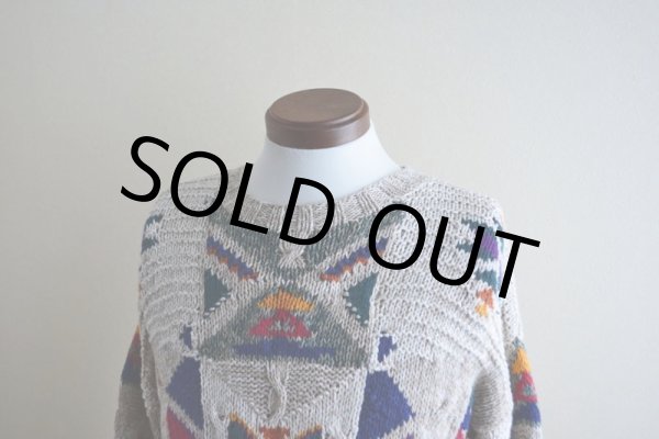 画像6: 1980s Woolrich リネン×コットンニットセーター  表記M  (6)