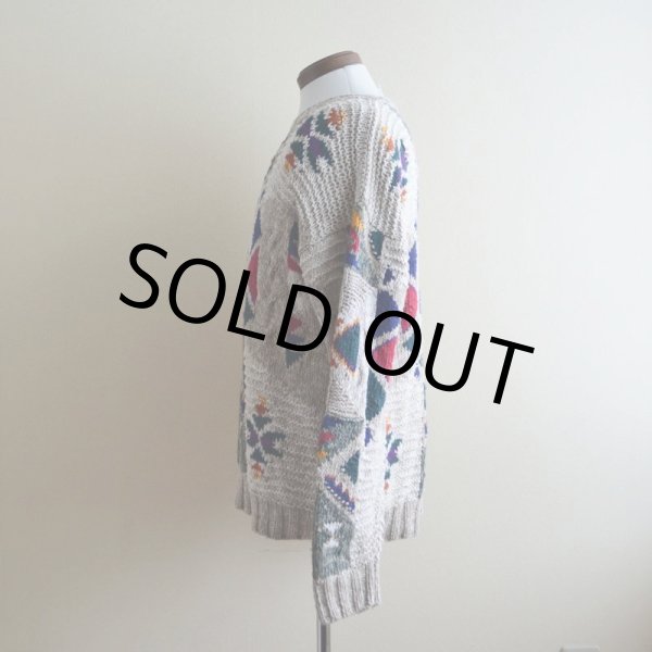 画像4: 1980s Woolrich リネン×コットンニットセーター  表記M  (4)