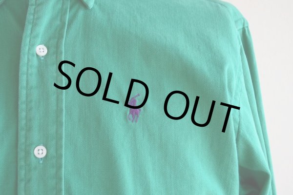 画像7: 1980s Polo Ralph Lauren ボタンダウンシャツ  MADE IN USA  表記BOY'S XL  (7)