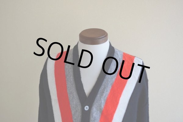 画像6: 1960s〜 アクリルニットカーディガン　 実寸M  (6)