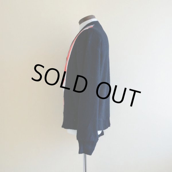 画像4: 1960s〜 アクリルニットカーディガン　 実寸M  (4)