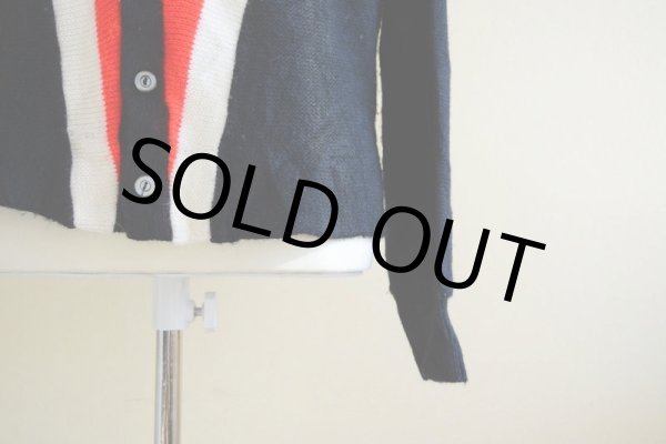 画像9: 1960s〜 アクリルニットカーディガン　 実寸M  (9)