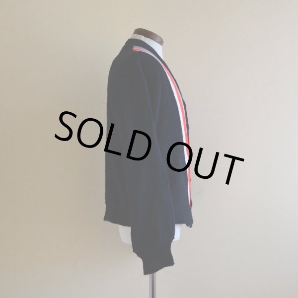 画像2: 1960s〜 アクリルニットカーディガン　 実寸M  (2)