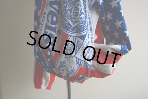 画像10: 1990s BUDWEISER 総柄コットンジャケット　 MADE IN USA　 表記L  (10)