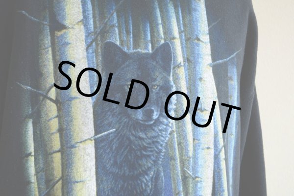 画像7: 1990s WILD WEAR 狼スウェット　 表記L  (7)