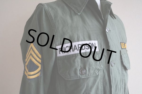 画像9: 1960s US.ARMY ユーティリティシャツ  OG107 2nd  表記13 1/2  (9)