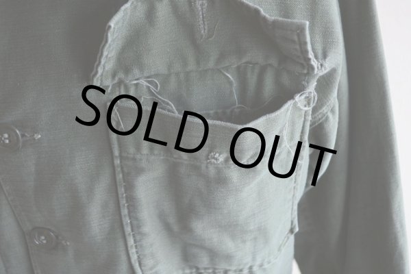 画像8: 1960s US.ARMY ユーティリティシャツ  OG107 1st  実寸M  (8)