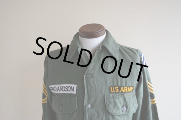 画像7: 1960s US.ARMY ユーティリティシャツ  OG107 2nd  表記13 1/2  (7)