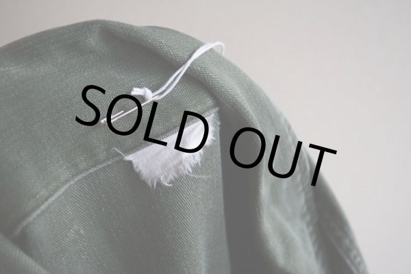 画像6: 1960s US.ARMY ユーティリティシャツ  OG107 1st  実寸M  (6)