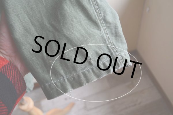 画像14: 1960s US.ARMY ユーティリティシャツ  OG107 1st  実寸M  (14)