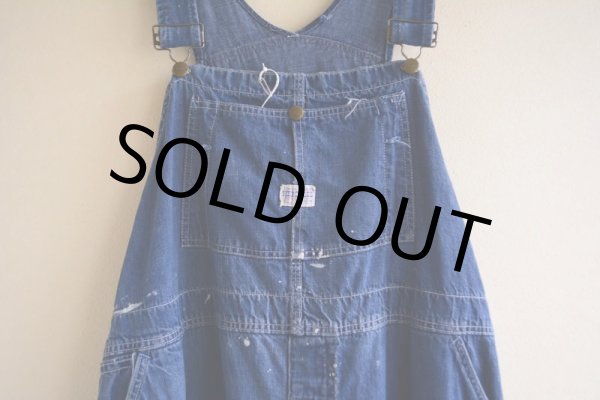 画像4: 1960s HERCULES デニムオーバーオール  実寸W45(114cm)  (4)