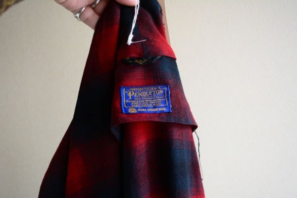 画像5: 1960s PENDLETON ウールガウン  オンブレチェック  表記L  (5)