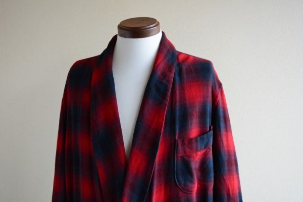 画像6: 1960s PENDLETON ウールガウン  オンブレチェック  表記L  (6)