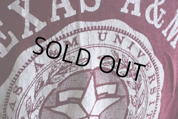 画像8: 1980s TEXAS A&M UNIVERSITY カレッジスウェット  表記XL  (8)