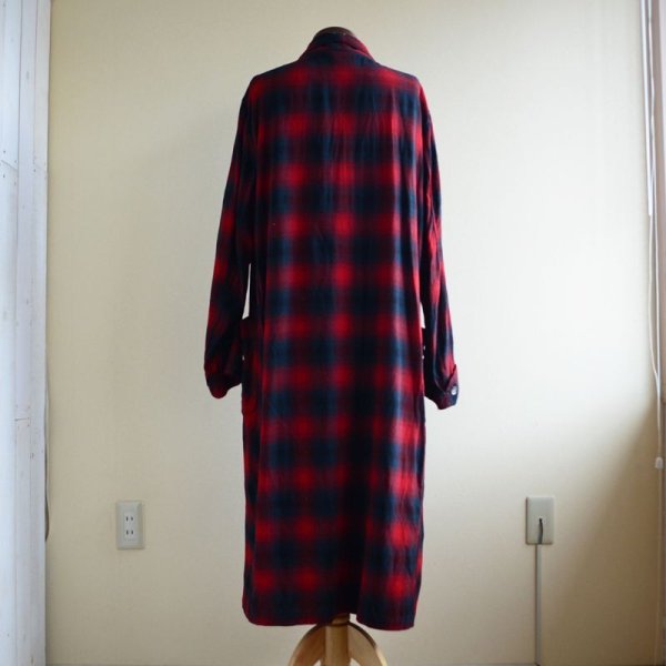 画像3: 1960s PENDLETON ウールガウン  オンブレチェック  表記L  (3)