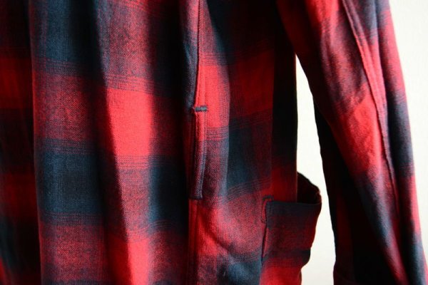 画像10: 1960s PENDLETON ウールガウン  オンブレチェック  表記L  (10)