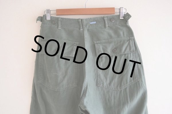 画像8: 1960s US.ARMY コットンベイカーパンツ　 アジャスター付き　 表記SMALL  (8)