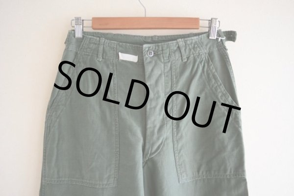 画像6: 1960s US.ARMY コットンベイカーパンツ　 アジャスター付き　 表記SMALL  (6)