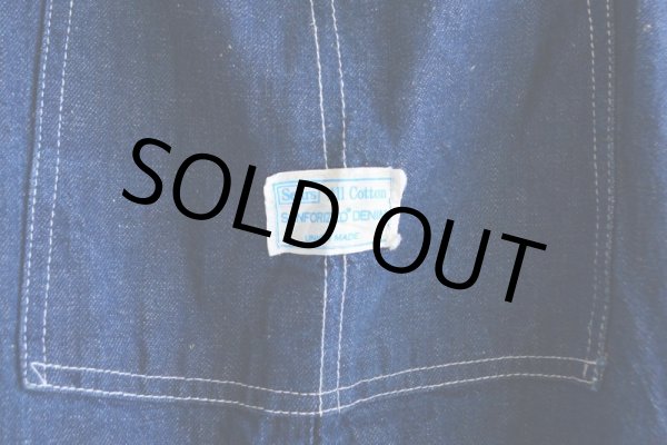 画像5: 1960s SEARS デニムオーバーオール  表記36×34  (5)