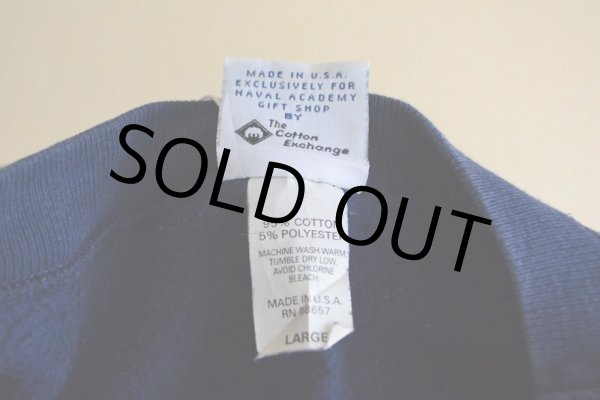 画像6: 1990s The Cotton Exchange US.NAVYロゴ リバースウィーブスウェット　 表記L  (6)