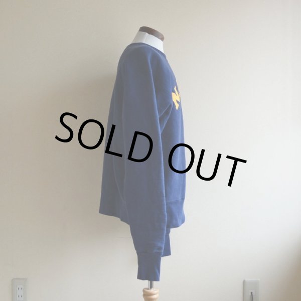 画像2: 1990s The Cotton Exchange US.NAVYロゴ リバースウィーブスウェット　 表記L  (2)