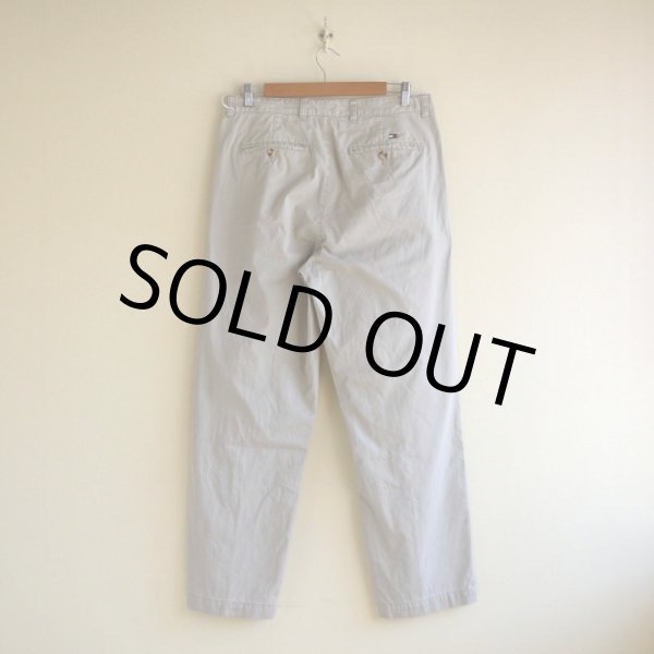 画像2: TOMMY HILFIGER ツータックチノトラウザー　 表記33×30  (2)