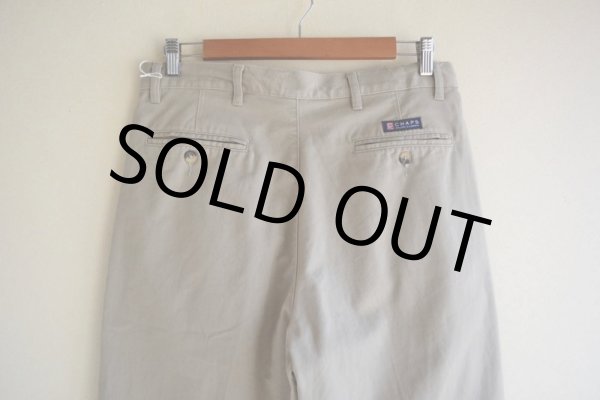 画像8: CHAPS RALPH LAUREN ツータックチノトラウザー　 表記34×30  (8)