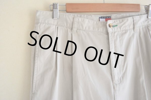 画像7: TOMMY HILFIGER ツータックチノトラウザー　 表記33×30  (7)