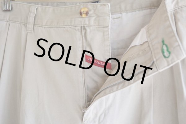 画像8: TOMMY HILFIGER ツータックチノトラウザー　 表記33×30  (8)