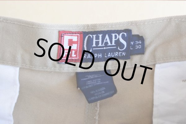 画像4: CHAPS RALPH LAUREN ツータックチノトラウザー　 表記34×30  (4)