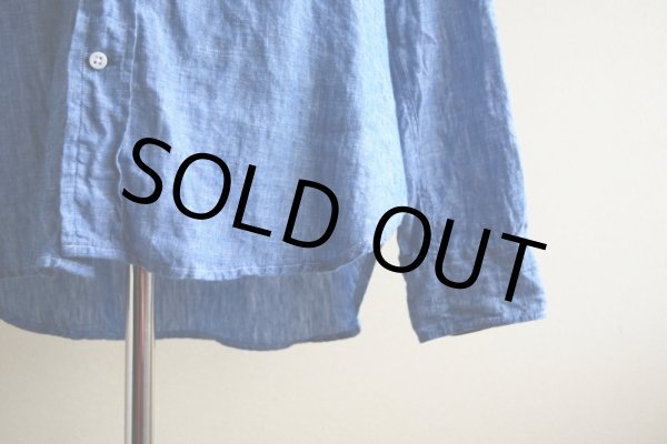 画像9: GITMAN VINTAGE リネンシャンブレーシャツ　 表記L  (9)