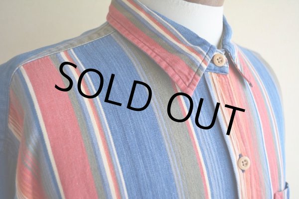 画像7: 1990s GAP ストライプシャツ　 表記WOMAN'S L  (7)