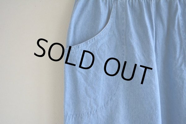 画像7: デニムイージーパンツ　 実寸W66〜76cm  (7)