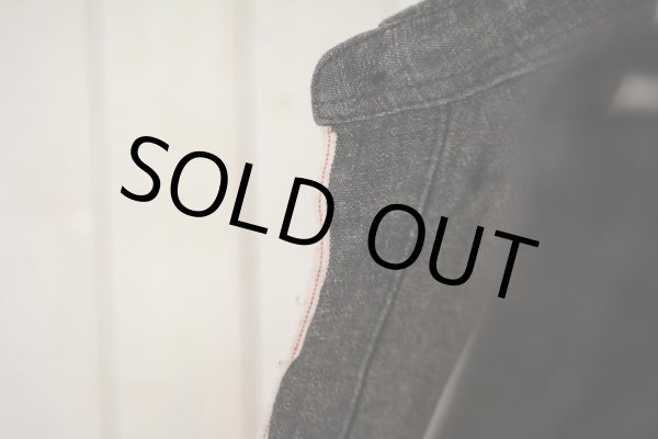 画像7: WELCOME STRANGER ブラックシャンブレー BDシャツ　 COTTON×LINEN　 表記M  (7)