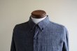 画像6: WELCOME STRANGER ブラックシャンブレー BDシャツ　 COTTON×LINEN　 表記M  (6)