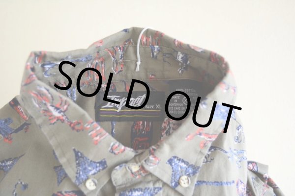 画像5: 1990s IMPACT コットン総柄シャツ　 表記XL  (5)