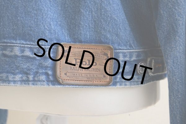 画像14: 1980s POLO RALPH LAUREN デニムジャケット  MADE IN USA  表記L  (14)