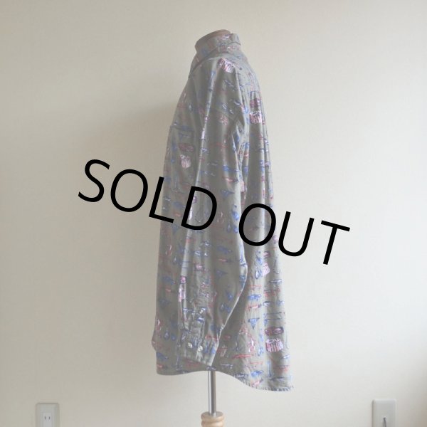 画像4: 1990s IMPACT コットン総柄シャツ　 表記XL  (4)