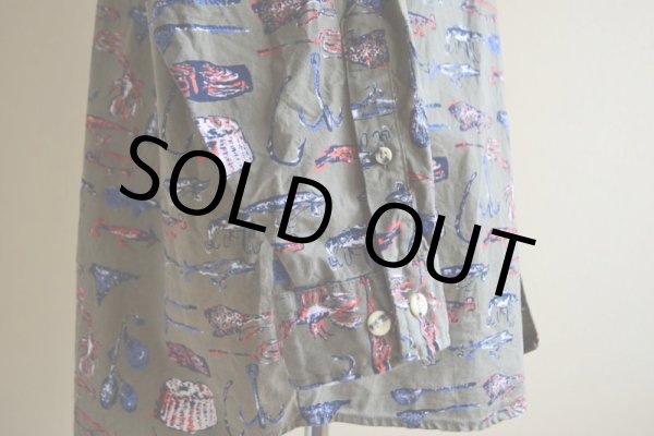 画像9: 1990s IMPACT コットン総柄シャツ　 表記XL  (9)
