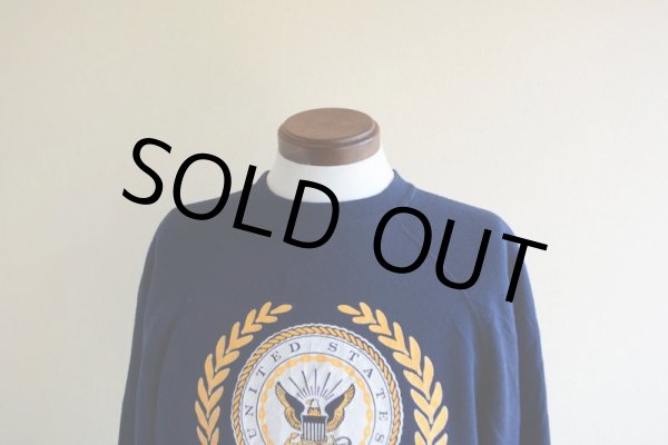 画像6: 1980s ARTEX US.NAVY プリントスウェット　 表記L  (6)