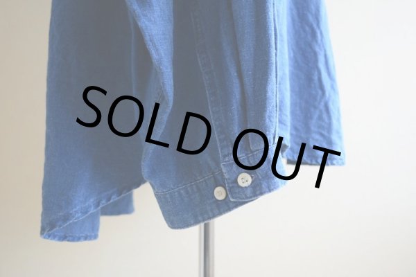 画像12: 1990s GAP インディゴバンドカラーシャツ　 表記L  (12)