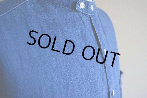 画像8: 1990s GAP インディゴバンドカラーシャツ　 表記L  (8)