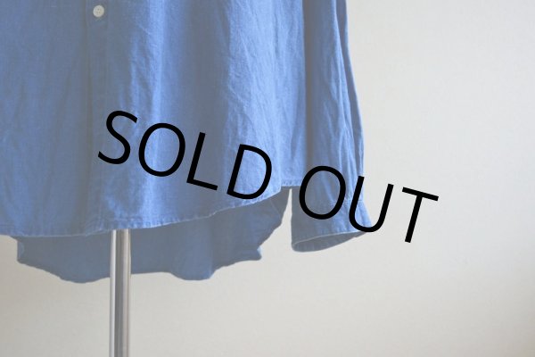 画像11: 1990s GAP インディゴバンドカラーシャツ　 表記L  (11)