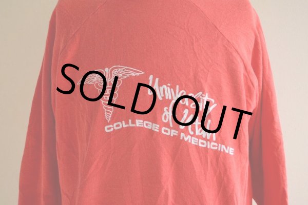 画像7: 1980s UNIVERSITY OF UTAH カレッジスウェット　 表記L  (7)