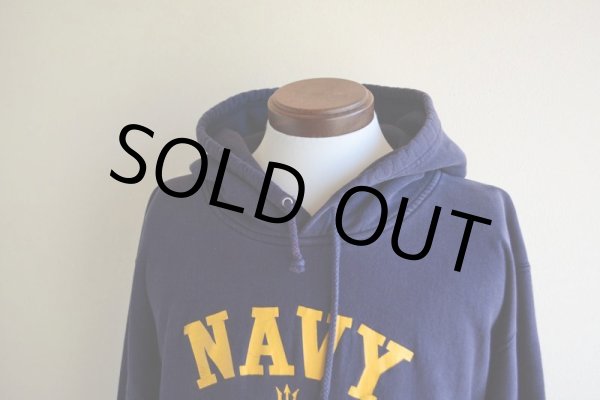 画像6: 1990s〜 MV SPORT PRO-WEAVE US.NAVYロゴ リバースウィーブパーカー　 表記XL  (6)