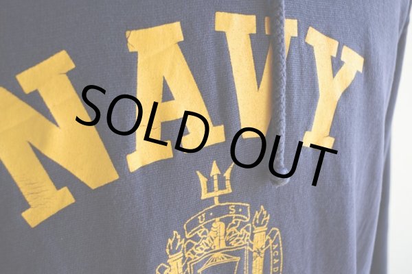 画像8: 1990s〜 MV SPORT PRO-WEAVE US.NAVYロゴ リバースウィーブパーカー　 表記XL  (8)