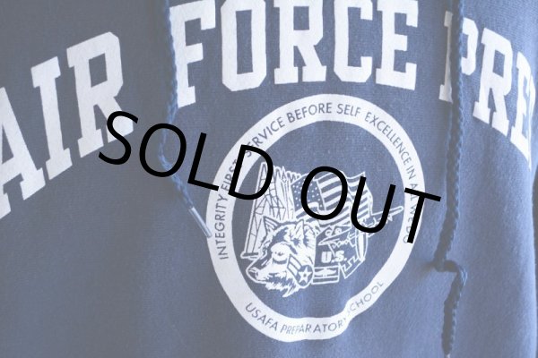 画像8: 1990s The Cotton Exchange US.AIR FORCEロゴ リバースウィーブパーカー　 表記XL  (8)