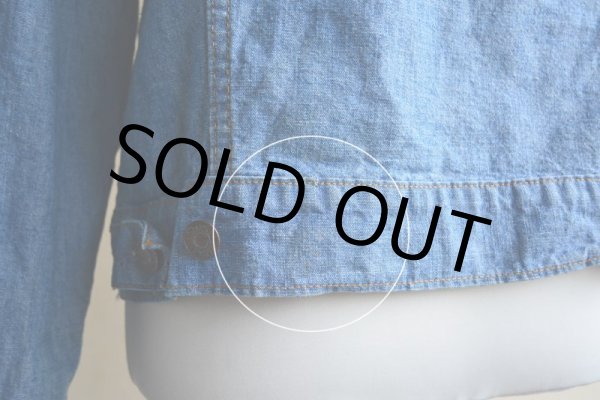 画像16: 1970s LEVI'S 70505-2415 シャンブレーGジャン  オレンジタブビッグE  表記M  (16)